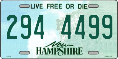 NH license plate 2944499
