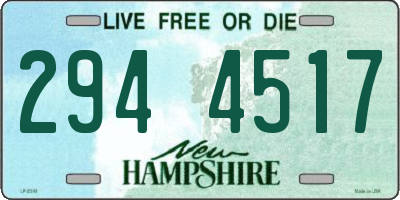 NH license plate 2944517