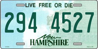 NH license plate 2944527