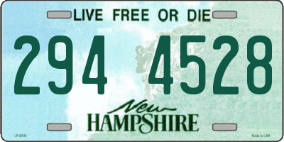 NH license plate 2944528
