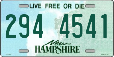 NH license plate 2944541
