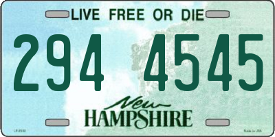 NH license plate 2944545