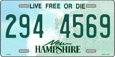 NH license plate 2944569