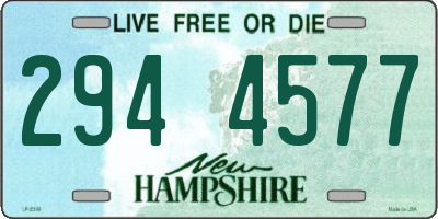 NH license plate 2944577