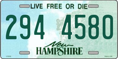 NH license plate 2944580