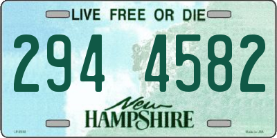NH license plate 2944582