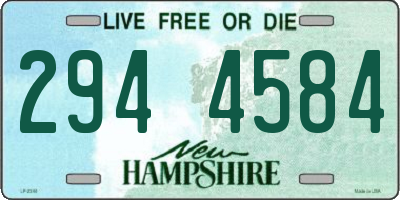 NH license plate 2944584