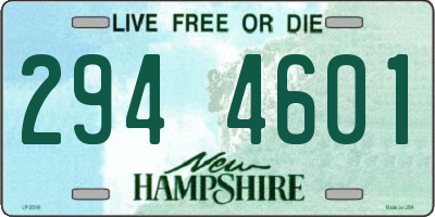 NH license plate 2944601