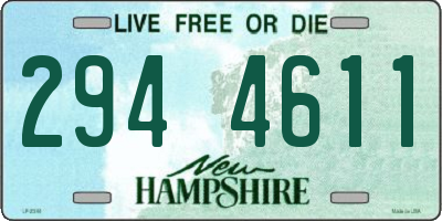 NH license plate 2944611