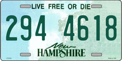 NH license plate 2944618