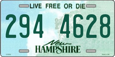 NH license plate 2944628