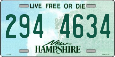 NH license plate 2944634