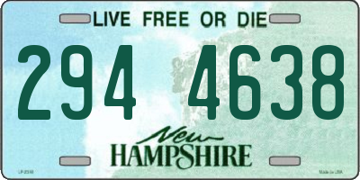 NH license plate 2944638