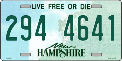 NH license plate 2944641