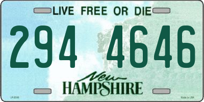 NH license plate 2944646