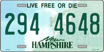 NH license plate 2944648