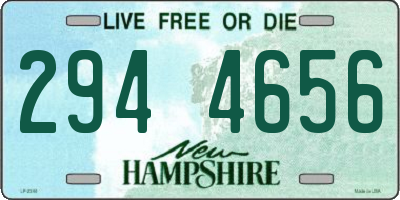 NH license plate 2944656