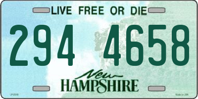 NH license plate 2944658