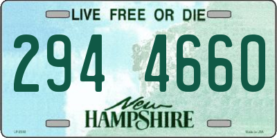 NH license plate 2944660