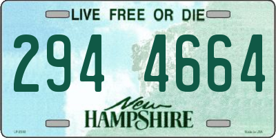 NH license plate 2944664