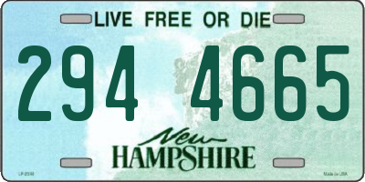 NH license plate 2944665