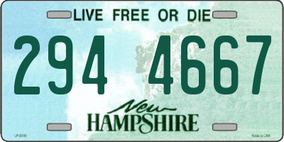 NH license plate 2944667
