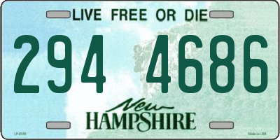NH license plate 2944686