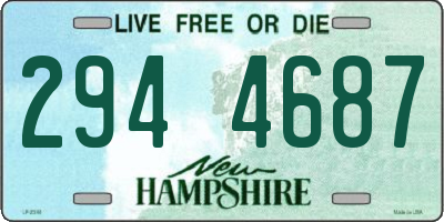 NH license plate 2944687