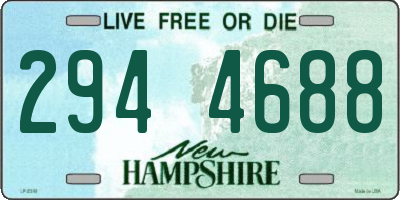 NH license plate 2944688