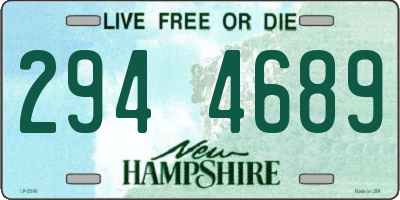 NH license plate 2944689