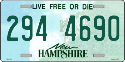 NH license plate 2944690