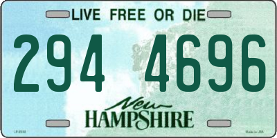 NH license plate 2944696