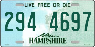 NH license plate 2944697