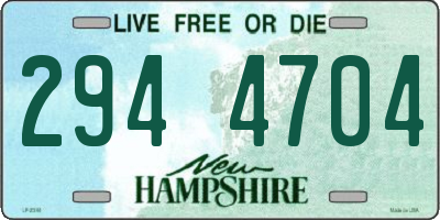 NH license plate 2944704