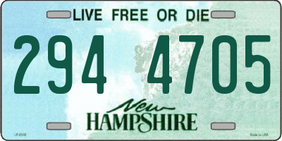 NH license plate 2944705