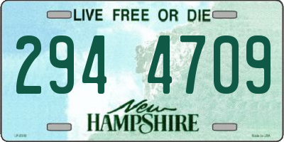 NH license plate 2944709