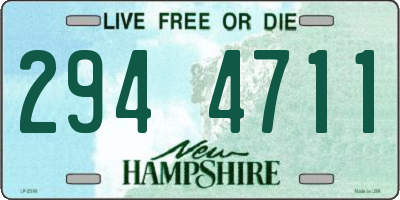 NH license plate 2944711