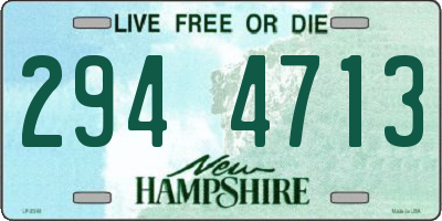 NH license plate 2944713