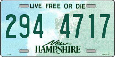 NH license plate 2944717