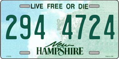 NH license plate 2944724