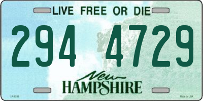 NH license plate 2944729