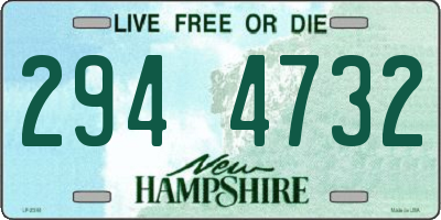NH license plate 2944732