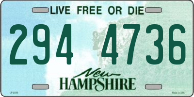 NH license plate 2944736