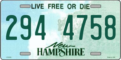 NH license plate 2944758