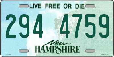 NH license plate 2944759