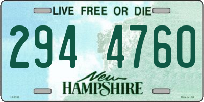 NH license plate 2944760