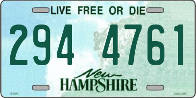 NH license plate 2944761