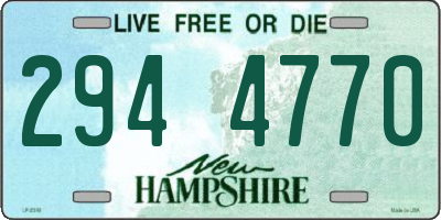 NH license plate 2944770