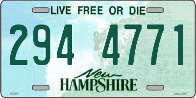 NH license plate 2944771