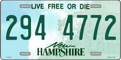 NH license plate 2944772